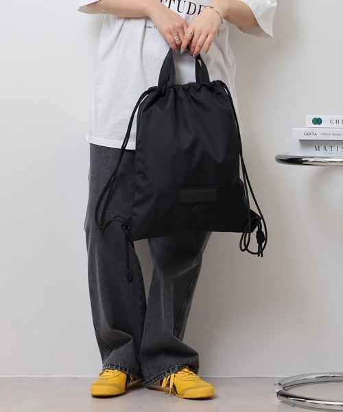 HUNTER（ハンター）の「HUNTER トラベル ドローストリング バックパック トート（トートバッグ・レディース・グリーン/ブラック/ブルー/シルバー/オレンジ・FREE）」の21枚目の写真