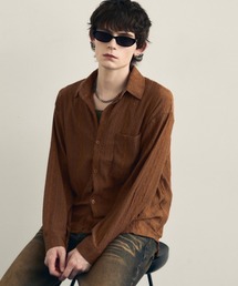 Shoowtime（ショウタイム）の「Retro design light sheer long sleeve shirt / レトロデザインライトシアーロングスリーブシャツ（シャツ/ブラウス・メンズ）」