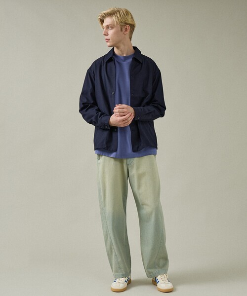 ABAHOUSE（アバハウス）の「【ヴィンテージ加工】 LIGHT CURVED DENIM /ワイドデニム/ライトオンスデニム（デニムパンツ・メンズ・インディゴブルー/ブルー/ブラック/ブルー系その他/ベージュ系その他・44/46/48）」の6枚目の写真