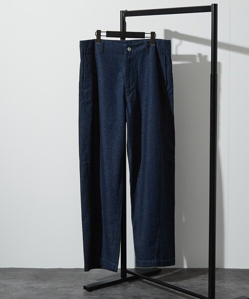 ABAHOUSE（アバハウス）の「【ヴィンテージ加工】 LIGHT CURVED DENIM /ワイドデニム/ライトオンスデニム（デニムパンツ・メンズ・インディゴブルー/ブルー/ブラック/ブルー系その他/ベージュ系その他・44/46/48）」の7枚目の写真