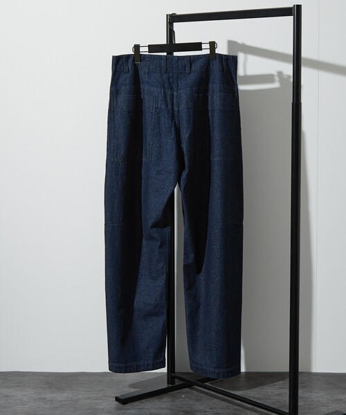 ABAHOUSE（アバハウス）の「【ヴィンテージ加工】 LIGHT CURVED DENIM /ワイドデニム/ライトオンスデニム（デニムパンツ・メンズ・インディゴブルー/ブルー/ブラック/ブルー系その他/ベージュ系その他・44/46/48）」の8枚目の写真