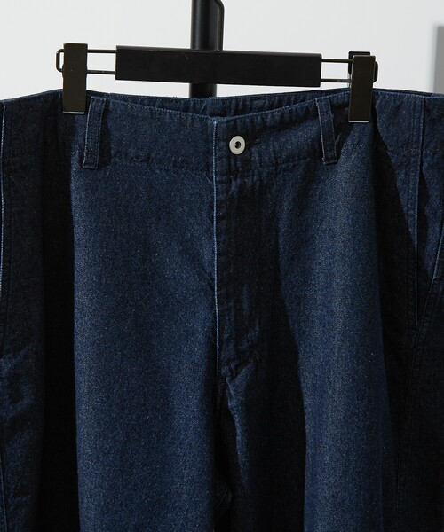 ABAHOUSE（アバハウス）の「【ヴィンテージ加工】 LIGHT CURVED DENIM /ワイドデニム/ライトオンスデニム（デニムパンツ・メンズ・インディゴブルー/ブルー/ブラック/ブルー系その他/ベージュ系その他・44/46/48）」の10枚目の写真