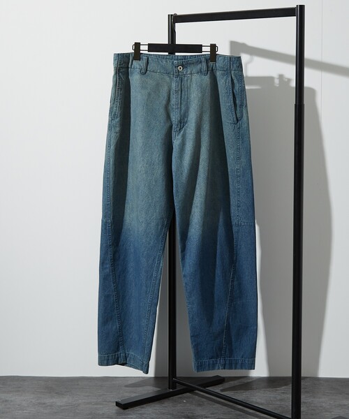 ABAHOUSE（アバハウス）の「【ヴィンテージ加工】 LIGHT CURVED DENIM /ワイドデニム/ライトオンスデニム（デニムパンツ・メンズ・インディゴブルー/ブルー/ブラック/ブルー系その他/ベージュ系その他・44/46/48）」の18枚目の写真