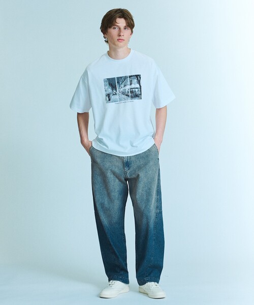 ABAHOUSE（アバハウス）の「【ヴィンテージ加工】 LIGHT CURVED DENIM /ワイドデニム/ライトオンスデニム（デニムパンツ・メンズ・インディゴブルー/ブルー/ブラック/ブルー系その他/ベージュ系その他・44/46/48）」の10枚目の写真