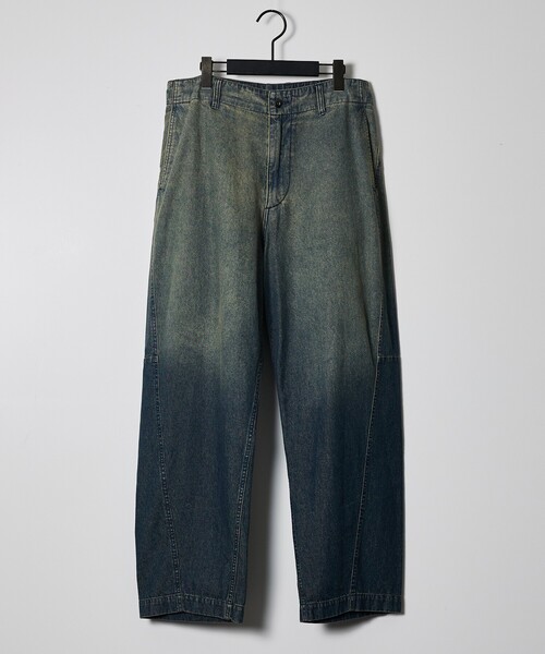 ABAHOUSE（アバハウス）の「【ヴィンテージ加工】 LIGHT CURVED DENIM /ワイドデニム/ライトオンスデニム（デニムパンツ・メンズ・インディゴブルー/ブルー/ブラック/ブルー系その他/ベージュ系その他・44/46/48）」の12枚目の写真