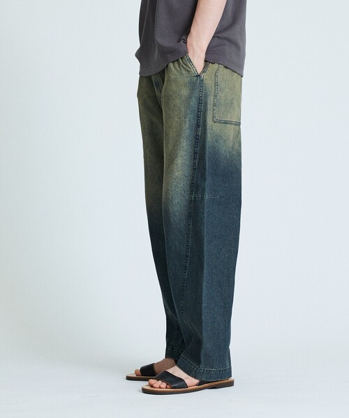 ABAHOUSE（アバハウス）の「【ヴィンテージ加工】 LIGHT CURVED DENIM /ワイドデニム/ライトオンスデニム（デニムパンツ・メンズ・インディゴブルー/ブルー/ブラック/ブルー系その他/ベージュ系その他・44/46/48）」の13枚目の写真