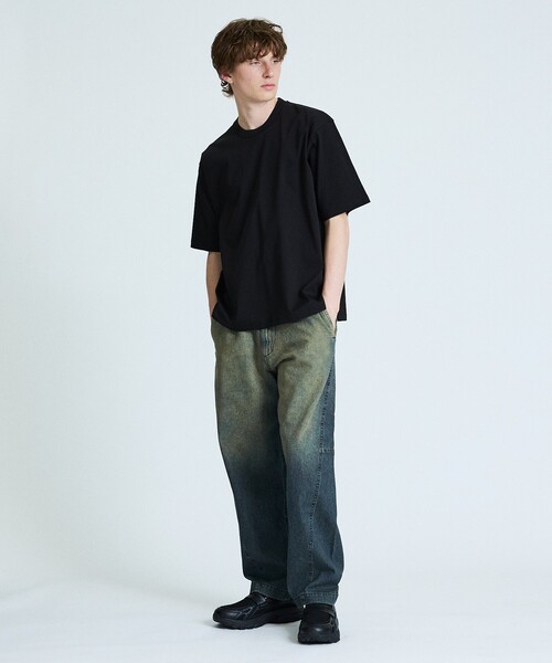 ABAHOUSE（アバハウス）の「【ヴィンテージ加工】 LIGHT CURVED DENIM /ワイドデニム/ライトオンスデニム（デニムパンツ・メンズ・インディゴブルー/ブルー/ブラック/ブルー系その他/ベージュ系その他・44/46/48）」の18枚目の写真