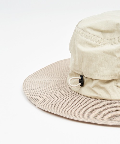 SUBLIME（サブライム）の「【SUBLIME/サブライム】BREATHDOOR  HATブリム 編込ハット SB251-0408（ハット・レディース・オフホワイト/ブラック・FREE）」の2枚目の写真