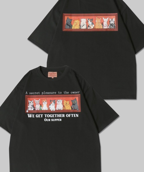 SITRY(シトリー)の「Animal Front & Back Print Assort T-Shirt/犬&猫 アニマル 前後プリント アソート オーバーサイズ 半袖Tシャツ レディース メンズ(Tシャツ/カットソー・メンズ・ホワイト/ブラック/オートミール/ホワイト系その他/ブラック系その他/グレー系その他/ベージュ系その他/チャコール/ホワイト系その他2/ホワイト系その他3/グレー系その他2/グレー系その他3/ベージュ系その他2/ベージュ系その他3・M/L/LL)」の9枚目の写真