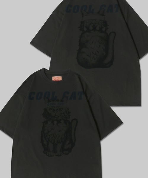tシャツ アニマルキャラプリントレトロ風オーバーサイズT半袖シャツ レディース セール】Dog Print T-Shirt/犬 アニマル プリント オーバー