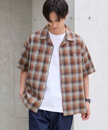 coen（コーエン）の「オンブレーチェックパナマシャツ（シャツ/ブラウス）」
