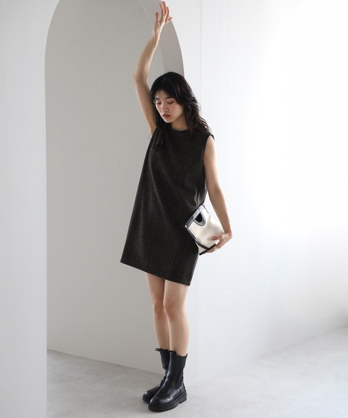 セール】tweed mini one piece / ツイードショート丈ワンピース