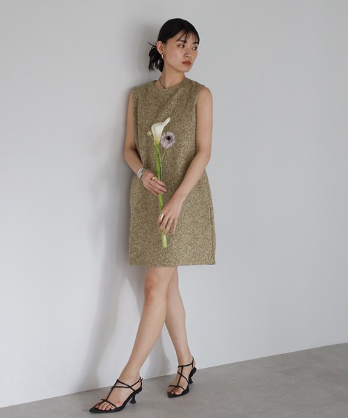 セール】tweed mini one piece / ツイードショート丈ワンピース