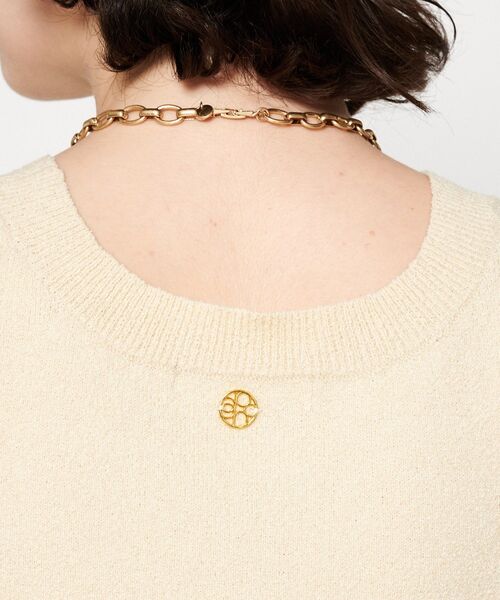 cloenc（クロエンス）の「【手洗い可】ブークレータンクトップ（タンクトップ・レディース・ナチュラル/ブラック/ホワイト系・02）」の12枚目の写真