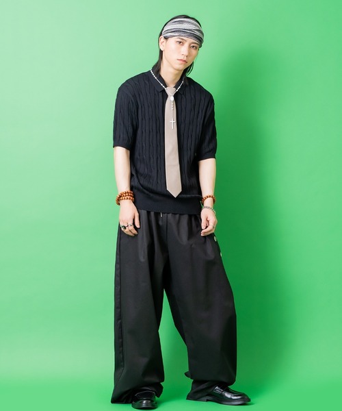 an meets zakka（アンミツザッカ）の「an meets zakka フォーマルスーツ生地ワンタッチネクタイ（ネクタイ・レディース・レッド/グリーン/ダークネイビー/ブラック系1/ブラック/ベージュ/モカ/チャコール/ブルー/グレー・ONESIZE）」の15枚目の写真