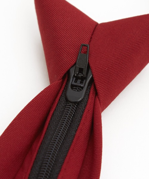 an meets zakka（アンミツザッカ）の「an meets zakka フォーマルスーツ生地ワンタッチネクタイ（ネクタイ・レディース・レッド/グリーン/ダークネイビー/ブラック系1/ブラック/ベージュ/モカ/チャコール/ブルー/グレー・ONESIZE）」の16枚目の写真