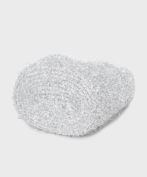 OPAQUE.CLIP（オペークドットクリップ）の「ラメバスケット調ハンドバッグ（トートバッグ・レディース・ブラック/シルバー・00）」の7枚目の写真