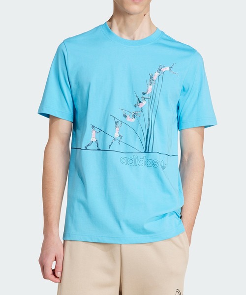adidas 半袖Tシャツ 水色 セール】アディダス オリジナルス 半袖Tシャツ / アディダス