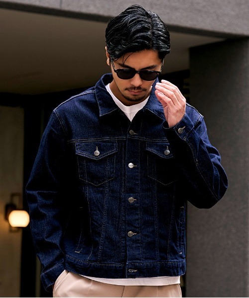 HANES(ヘインズ)の「『Hanes/ヘインズ』デニムジャケット(デニムジャケット・メンズ・ブルー/ネイビー・L/LL/M)」の12枚目の写真