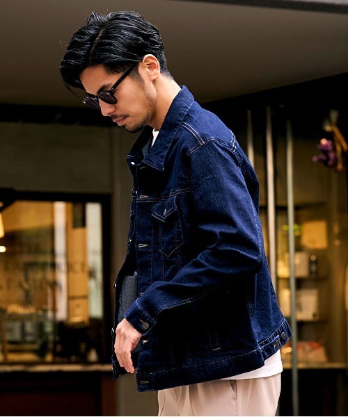 HANES(ヘインズ)の「『Hanes/ヘインズ』デニムジャケット(デニムジャケット・メンズ・ブルー/ネイビー・L/LL/M)」の13枚目の写真