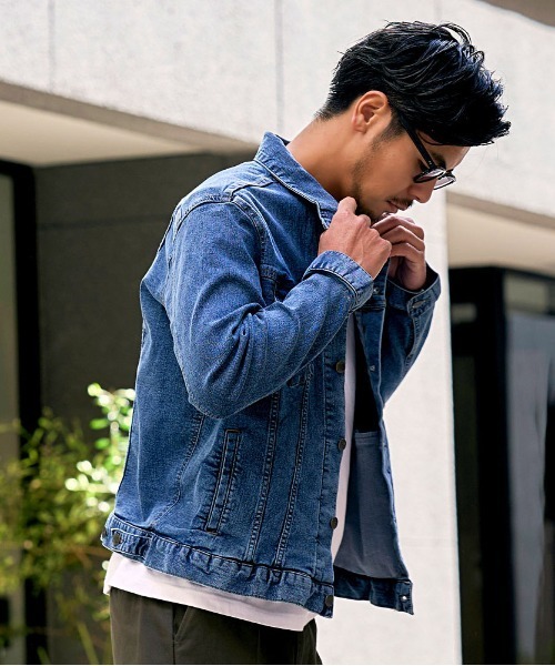 HANES(ヘインズ)の「『Hanes/ヘインズ』デニムジャケット(デニムジャケット・メンズ・ブルー/ネイビー・L/LL/M)」の17枚目の写真