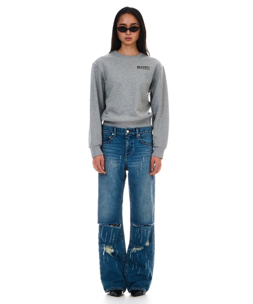 BEEDEN スウェット RHINESTONE LOGO SWEAT – BEEDEN