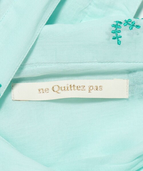 【新品未使用】ne Quittez pas/ ボイル ギャザースリーブワンピース セール】【別注】ne Quittez pas / ボイル ギャザースリーブ