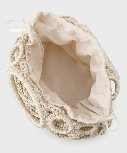 OPAQUE.CLIP（オペークドットクリップ）の「リングメッシュデザインバッグ（ハンドバッグ・レディース・アイボリー/ブラック・00）」の11枚目の写真