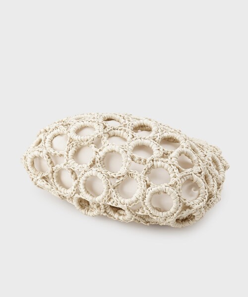 OPAQUE.CLIP（オペークドットクリップ）の「リングメッシュデザインバッグ（ハンドバッグ・レディース・アイボリー/ブラック・00）」の14枚目の写真