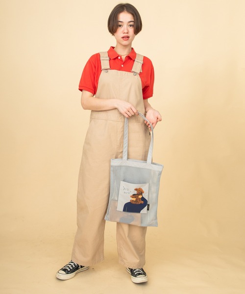 ACCOMMODE（アコモデ）の「エリクリン/コンビメッシュトート（トートバッグ・レディース・オレンジ/ブルー/グレー・FREE）」の7枚目の写真