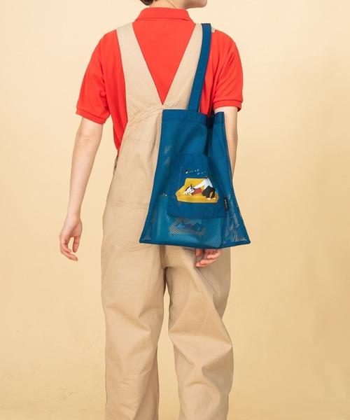 ACCOMMODE（アコモデ）の「エリクリン/コンビメッシュトート（トートバッグ・レディース・オレンジ/ブルー/グレー・FREE）」の9枚目の写真