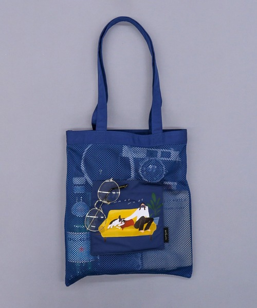 ACCOMMODE（アコモデ）の「エリクリン/コンビメッシュトート（トートバッグ・レディース・オレンジ/ブルー/グレー・FREE）」の20枚目の写真