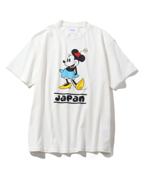 Disney（ディズニー）の「【Disney/ディズニー】ミッキー・ミニー キャラクター半袖Tシャツ メイドインジャパン（Tシャツ/カットソー・メンズ・ホワイト系/ホワイト系1/ブラック系/ブラック系1・M/L/XL）」の6枚目の写真