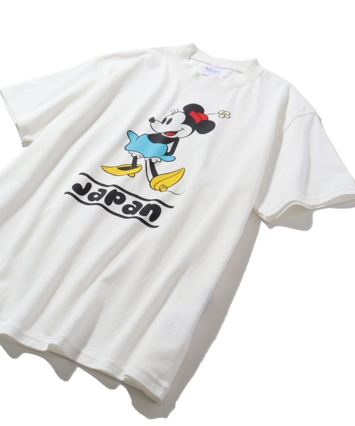 Disney（ディズニー）の「【Disney/ディズニー】ミッキー・ミニー キャラクター半袖Tシャツ メイドインジャパン（Tシャツ/カットソー・メンズ・ホワイト系/ホワイト系1/ブラック系/ブラック系1・M/L/XL）」の13枚目の写真