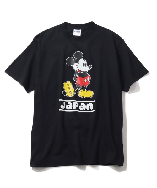 Disney（ディズニー）の「【Disney/ディズニー】ミッキー・ミニー キャラクター半袖Tシャツ メイドインジャパン（Tシャツ/カットソー・メンズ・ホワイト系/ホワイト系1/ブラック系/ブラック系1・M/L/XL）」の7枚目の写真