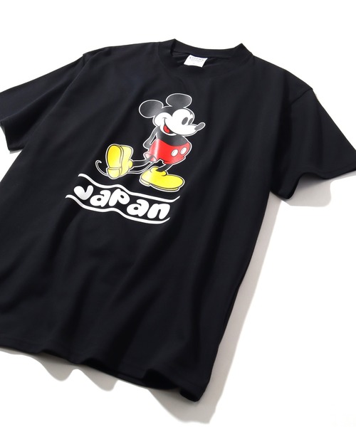 Disney（ディズニー）の「【Disney/ディズニー】ミッキー・ミニー キャラクター半袖Tシャツ メイドインジャパン（Tシャツ/カットソー・メンズ・ホワイト系/ホワイト系1/ブラック系/ブラック系1・M/L/XL）」の11枚目の写真