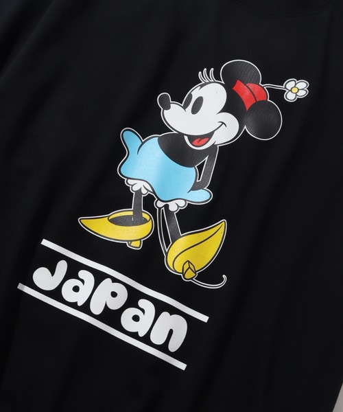 Disney（ディズニー）の「【Disney/ディズニー】ミッキー・ミニー キャラクター半袖Tシャツ メイドインジャパン（Tシャツ/カットソー・メンズ・ホワイト系/ホワイト系1/ブラック系/ブラック系1・M/L/XL）」の15枚目の写真