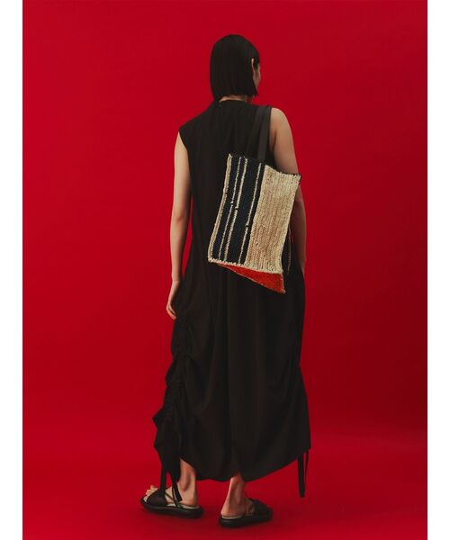 UN3D/2025夏/トライアングルフォールドトート/バッグ/黒/アンスリード TRIANGLE FOLD TOTE / トライアングルフォールドトート（トート