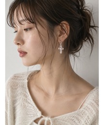 【HIKA／ヒカ】ハートクロスピアス