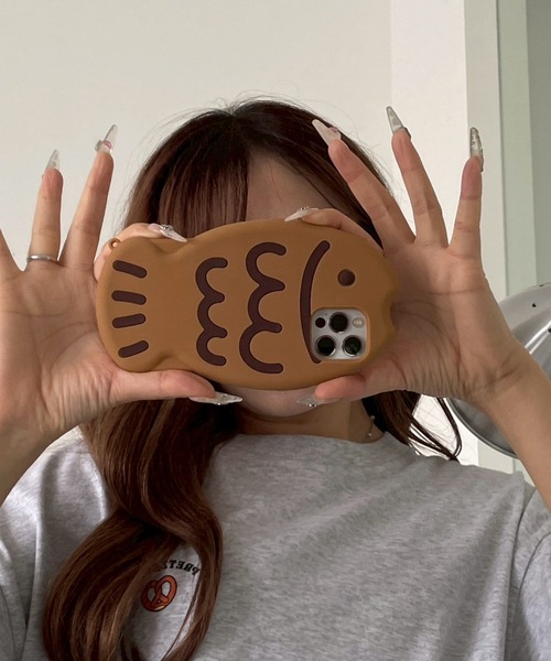 WEGO(ウィゴー)の「WEGO/ぺたんこたいやきiphoneケース(スマホケース/カバー・レディース・その他2/その他1・FREE)」の2枚目の写真