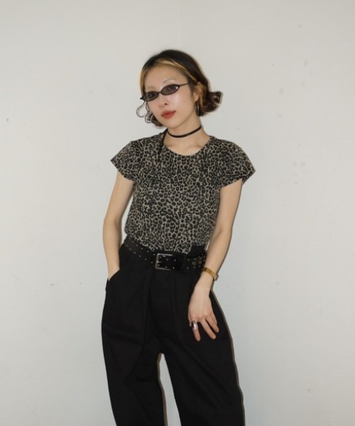 NINETYNINE レオパードロゴ Tシャツ A'GEM/9 × .kom 『 FANCY CLUB/ファンシークラブ』 FY LEOPARD