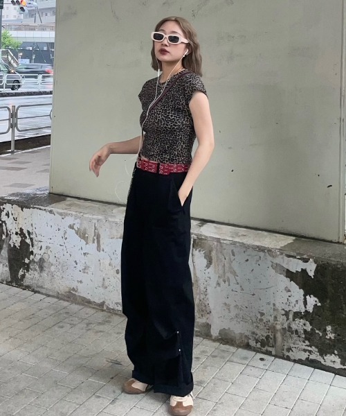 NINETYNINE レオパードロゴ Tシャツ A'GEM/9 × .kom 『 FANCY CLUB/ファンシークラブ』 FY LEOPARD