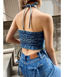 EVRIS | ホルターネックデニムビスチェ(キャミソール)