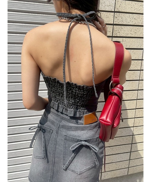 【新品 タグ付き】 エヴリス EVRIS ビスチェ型 水着 カットアウト One Piece Swimwear[品番：MKSW0058492]｜EVRIS