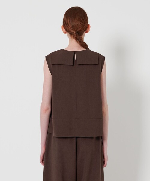 Steven Alan(スティーブンアラン)の「<Steven Alan>ノースリーブ カラー ブラウス(シャツ/ブラウス・レディース・ダークブラウン/ブラック・S/M)」の9枚目の写真