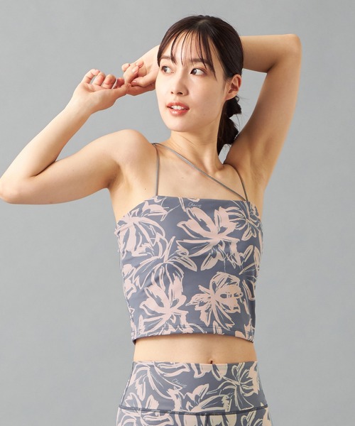 B1650【チャコット】ML/ライトグレー/レース/トップス☆社交ダンス