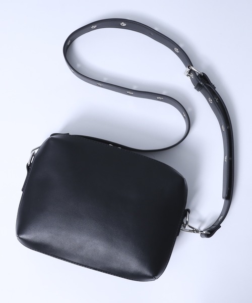 ショルダーバッグ・ポシェット ALKIALKA BUBBLE MINI (DARK SILVER) 巾着ショルダーバッグ-BUBBLE FLOER-(SILVER) | LIGHT CUBE