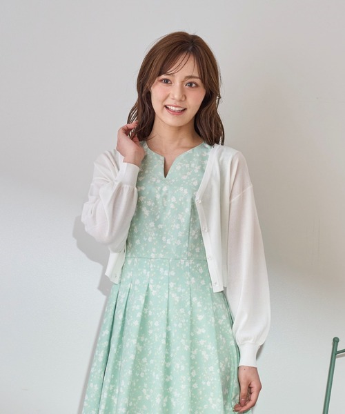 2025春夏新作ウォッシャブルノースリタックワンピース