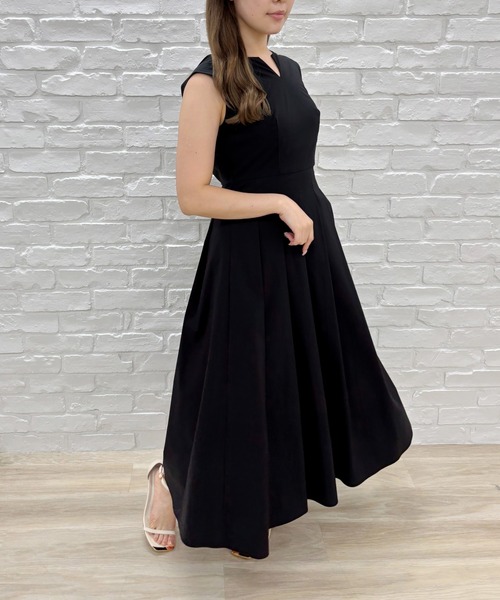 31 Sons de mode(トランテアン ソン ドゥ モード)の「ウォッシャブル ノースリタックワンピース(ワンピース・レディース・ブラック/オフホワイト/ライトグリーン/イエロー/ブラウン・S/M)」の7枚目の写真