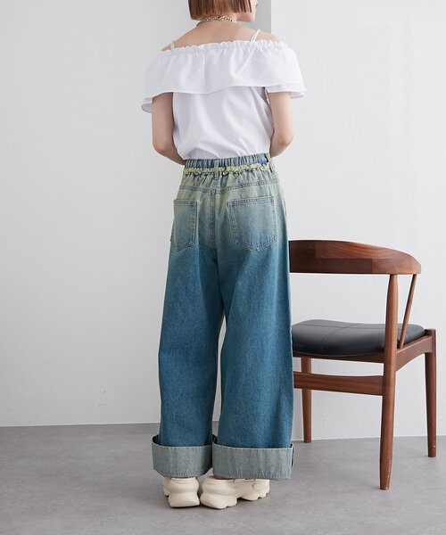 w closet(ダブルクローゼット)の「ギンガムカシュクールブラウス(シャツ/ブラウス・レディース・レッド/オフホワイト/ブラック・FREE)」の13枚目の写真